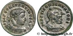 Roman coins CONSTANTINE I THE GREAT Type : Follis ou nummus  Date : 310-313  Mint name / Town : Trèves  Metal : copper  Diameter : 22,5  mm Orientation dies : 6  h. Weight : 3,80  g. Rarity : R1  Obve