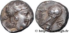 Greek Coins ATTICA - ATHENS Type : Tétradrachme  Date : c. 350 - 323/294 AC.  Mint name / Town : Athènes, Attique  Metal : silver  Diameter : 21,5  mm Orientation dies : 8  h. Weight : 17,27  g. Rarit