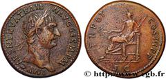 Roman coins TRAJANUS Type : Sesterce  Date : 100  Mint name / Town : Rome  Metal : copper  Diameter : 33,5  mm Orientation dies : 6  h. Weight : 24,88  g. Officine : 2e  Obverse legend : IMP CAES NERV