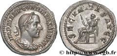 Roman coins GORDIAN I AFRICANUS Type : Denier  Date : 238  Mint name / Town : Rome  Metal : silver  Millesimal fineness : 500  ‰ Diameter : 19,5  mm Orientation dies : 6  h. Weight : 3,08  g. Rarity :