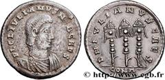 Roman coins JULIAN II THE PHILOSOPHER Type : Miliarense lourd  Date : 357  Mint name / Town : Arles  Metal : silver  Millesimal fineness : 900  ‰ Diameter : 24  mm Orientation dies : 6  h. Weight : 5,