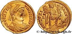 Roman coins CONSTANTINE III Type : Solidus  Date : 407-408  Mint name / Town : Lyon  Metal : gold  Millesimal fineness : 900  ‰ Diameter : 21  mm Orientation dies : 6  h. Weight : 4,50  g. Rarity : R3