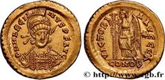 Roman coins MARCIAN Type : Solidus  Date : c. 450-457  Mint name / Town : Constantinople  Metal : gold  Diameter : 20  mm Orientation dies : 6  h. Weight : 4,44  g. Rarity : R1  Officine : 1re  Obvers