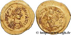 Byzantine coins JUSTIN II Type : Semissis  Date : 565-578  Mint name / Town : Constantinople  Metal : gold  Millesimal fineness : 1000  ‰ Diameter : 18,5  mm Orientation dies : 7  h. Weight : 2,22  g.