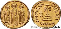 Byzantine coins HERACLIUS, HERACLIUS CONSTANTINE and HERACLONAS Type : Solidus   Date : 639-641  Mint name / Town : Constantinople  Metal : gold  Millesimal fineness : 1.000  ‰ Diameter : 19  mm Orien