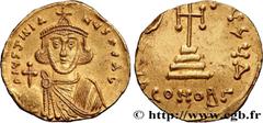 Byzantine coins JUSTINIAN II Type : Solidus  Date : 687-692  Mint name / Town : Constantinople  Metal : gold  Diameter : 19,5  mm Orientation dies : 7  h. Weight : 4,45  g. Rarity : R2  Officine : 4e 