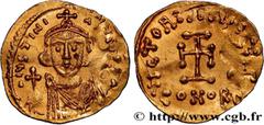 Byzantine coins JUSTINIAN II Type : Tremissis  Date : 687-692  Mint name / Town : Constantinople  Metal : gold  Millesimal fineness : 1000  ‰ Diameter : 17  mm Orientation dies : 6  h. Weight : 1,40  