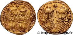 Byzantine coins LEO IV THE KHAZAR and CONSTANTINE VI Type : Solidus  Date : 778-780  Mint name / Town : Constantinople  Metal : gold  Millesimal fineness : 1000  ‰ Diameter : 21,5  mm Orientation dies
