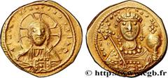 Byzantine coins CONSTANTINE IX MONOMACHOS Type : Tetarteron nomisma  Date : c. 1050  Mint name / Town : Constantinople  Metal : gold  Diameter : 18  mm Orientation dies : 6  h. Weight : 3,94  g. Rarit