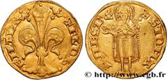 World coins ITALY - FLORENCE - REPUBLIC Type : Florin d'or  Date : (1406)  Date : n.d.  Mint name / Town : Florence  Quantity minted : -  Metal : gold  Millesimal fineness : 986  ‰ Diameter : 20,50  m