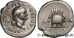 Roman coins VESPASIAN Type : Denier  Date : 78  Mint name / Town : Rome  Metal : silver  Millesimal fineness : 900  ‰ Diameter : 19  mm Orientation dies : 6  h. Weight : 3,35  g. Obverse legend : CAES