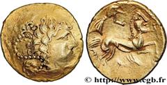 Celtic coins ANDECAVI (Area of Angers) Type : Statère d’or “à l’aigrette” et au décor cloisonné  Date : Ier siècle avant J.-C.  Metal : gold  Diameter : 20,5  mm Orientation dies : 8  h. Weight : 7,53