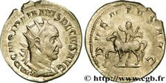 TRAJAN DECIUS Antoninien 250 Rome R1 billon (21,5mm, 3,68g, 11h) Obverse : IMP C M Q TRAIANVS DECIVS AVG Buste radié et cuirassé de Trajan Dèce à droite, vu de trois quarts en arrière (B4) Reverse : A