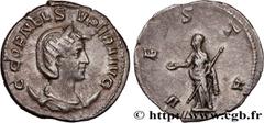 Roman coins CORNELIA SUPERA Type : Antoninien  Date : 253  Mint name / Town : Rome  Metal : billon  Millesimal fineness : + 350  ‰ Diameter : 21  mm Orientation dies : 6  h. Weight : 3,16  g. Rarity :