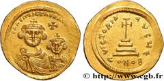 Byzantine coins HERACLIUS and HERACLIUS CONSTANTINE Type : Solidus  Date : 616-625  Mint name / Town : Constantinople  Metal : gold  Millesimal fineness : 1.000  ‰ Diameter : 22,5  mm Orientation dies