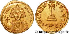 Byzantine coins JUSTINIAN II Type : Solidus  Date : 687-692  Mint name / Town : Constantinople  Metal : gold  Diameter : 21  mm Orientation dies : 6  h. Weight : 4,49  g. Rarity : R2  Obverse legend :