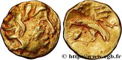 Celtic coins GALLIA - CARNUTES (Beauce area) Type : Huitième de statère d’or à l’aigle, à la mèche tombant sur le front  Date : Ier siècle avant J.-C.  Mint name / Town : Chartres (28)  Metal : gold  