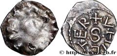 Merovingian Coinage TOURS (TURONUS CIVITAS) Type : Denier VNICTER  Date : c. 740-750  Date : s.m.  Mint name / Town : Saint-Martin de Tours (37)  Metal : silver  Diameter : 12  mm Orientation dies : 3