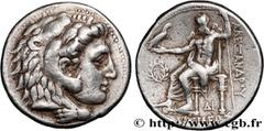 Greek Coins MACEDONIA - MACEDONIAN KINGDOM - ALEXANDER III THE GREAT Type : Tétradrachme  Date : c. 325-323 AC  Mint name / Town : Sidé, Pamphylie  Metal : silver  Diameter : 26,5  mm Orientation dies