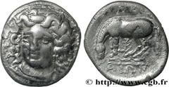 Greek Coins THESSALY - LARISSA Type : Drachme  Date : c. 350 AC.  Mint name / Town : Larissa  Metal : silver  Diameter : 19,5  mm Orientation dies : 1  h. Weight : 5,69  g. Rarity : R2  Obverse legend
