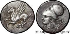 Greek Coins CORINTHIA - CORINTH Type : Statère  Date : c. 330 AC.  Mint name / Town : Corinthe, Corinthie  Metal : silver  Diameter : 21,5  mm Orientation dies : 3  h. Weight : 8,53  g. Rarity : R1  O