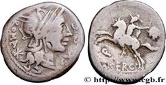 Roman coins SERGIA Type : Denier  Date : 116-115 AC.  Mint name / Town : Rome  Metal : silver  Millesimal fineness : 950  ‰ Diameter : 17,5  mm Orientation dies : 3  h. Weight : 3,58  g. Obverse legen
