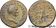 Roman coins GALBA Type : Sesterce  Date : août - septembre  Date : 68  Mint name / Town : Rome  Metal : copper  Diameter : 36  mm Orientation dies : 6  h. Weight : 27,29  g. Rarity : R2  Obverse legen