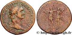 Roman coins DOMITIANUS Type : Sesterce  Date : 04 - 10  Date : 95-96  Mint name / Town : Rome  Metal : copper  Diameter : 34  mm Orientation dies : 6  h. Weight : 29,06  g. Rarity : R3  Obverse legend