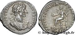 Roman coins HADRIAN Type : Denier  Date : 117  Mint name / Town : Rome  Metal : silver  Millesimal fineness : 900  ‰ Diameter : 18  mm Orientation dies : 7  h. Weight : 3,40  g. Rarity : R2  Officine 