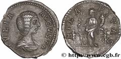 Roman coins JULIA DOMNA Type : Denier  Date : 202  Mint name / Town : Rome  Metal : silver  Millesimal fineness : 550  ‰ Diameter : 18,5  mm Orientation dies : 1  h. Weight : 3,20  g. Rarity : R1  Off