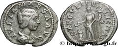 Roman coins JULIA MAESA Type : Denier   Date : 220-222  Mint name / Town : Rome  Metal : silver  Millesimal fineness : 500  ‰ Diameter : 17  mm Orientation dies : 12  h. Weight : 3,24  g. Rarity : R1 