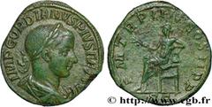 Roman coins GORDIAN III Type : Sesterce  Date : 241  Mint name / Town : Rome  Metal : copper  Diameter : 30,5  mm Orientation dies : 1  h. Weight : 19,65  g. Rarity : R1  Officine : 6e  Obverse legend