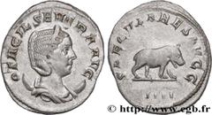 Roman coins OTACILIA SEVERA Type : Antoninien  Date : 248  Mint name / Town : Rome  Metal : billon  Millesimal fineness : 450  ‰ Diameter : 22,5  mm Orientation dies : 12  h. Weight : 3,61  g. Rarity 