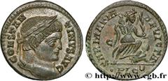 Roman coins CONSTANTINE I THE GREAT Type : Centenionalis ou nummus  Date : 323  Mint name / Town : Lyon  Metal : copper  Diameter : 18  mm Orientation dies : 12  h. Weight : 3,05  g. Rarity : R1  Obve