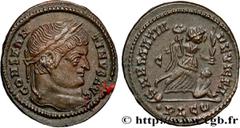 Roman coins CONSTANTINE I THE GREAT Type : Centenionalis ou nummus  Date : 323  Mint name / Town : Lyon  Metal : copper  Diameter : 20  mm Orientation dies : 7  h. Weight : 3,38  g. Rarity : R1  Obver