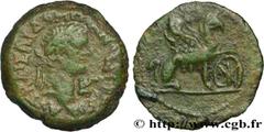 Provincial Coins DOMITIANUS Type : Obole  Date : an 3  Mint name / Town : Alexandrie, Égypte  Metal : copper  Diameter : 19,5  mm Orientation dies : 12  h. Weight : 4,36  g. Rarity : R2  Obverse descr