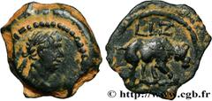 Provincial Coins TRAJANUS Type : Hemiobole  Date : an 17  Mint name / Town : Alexandrie, Égypte  Metal : copper  Diameter : 14,5  mm Orientation dies : 12  h. Weight : 2,05  g. Rarity : R2  Obverse le
