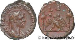 Provincial Coins AURELIAN Type : Tétradrachme  Date : an 4  Mint name / Town : Alexandrie, Égypte  Metal : copper  Diameter : 22  mm Orientation dies : 1  h. Weight : 10,06  g. Rarity : R1  Obverse de