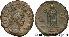 Provincial Coins DIOCLETIAN Type : Tétradrachme  Date : an 8  Mint name / Town : Alexandrie, Égypte  Metal : copper  Diameter : 20  mm Orientation dies : 12  h. Weight : 7,26  g. Rarity : R1  Obverse 