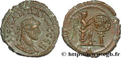 Provincial Coins DIOCLETIAN Type : Tétradrachme  Date : an 9  Mint name / Town : Alexandrie, Égypte  Metal : copper  Diameter : 20  mm Orientation dies : 11  h. Weight : 8,29  g. Officine : 1are  Obve