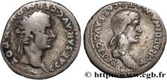 Roman coins CALIGULA and AGRIPPINA THE ELDER Type : Denier  Date : 37  Mint name / Town : Lyon  Metal : silver  Millesimal fineness : 900  ‰ Diameter : 19  mm Orientation dies : 3  h. Weight : 3,64  g