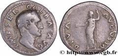Roman coins GALBA Type : Denier  Date : c. 06-12/68  Mint name / Town : Rome  Metal : silver  Millesimal fineness : 900  ‰ Diameter : 19  mm Orientation dies : 5  h. Weight : 2,96  g. Rarity : R2  Obv