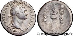 Roman coins DOMITIANUS Type : Cistophore  Date : 82  Mint name / Town : Éphèse  Metal : silver  Millesimal fineness : 900  ‰ Diameter : 26,5  mm Orientation dies : 6  h. Weight : 10,70  g. Rarity : R3