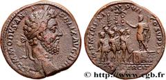 Roman coins COMMODUS Type : Sesterce  Date : 186  Mint name / Town : Rome  Metal : copper  Diameter : 31,5  mm Orientation dies : 12  h. Weight : 27,28  g. Rarity : R3  Obverse legend : M COMMODVS ANT