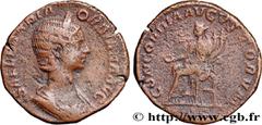 Roman coins ORBIANA Type : Sesterce  Date : 225  Mint name / Town : Rome  Metal : copper  Diameter : 29  mm Orientation dies : 12  h. Weight : 16,88  g. Rarity : R3  Officine : 6e  Obverse legend : SA