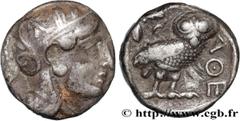 Greek Coins ATTICA - ATHENS Type : Tétradrachme  Date : c. 350 - 323/294 AC.  Mint name / Town : Athènes, Attique  Metal : silver  Diameter : 23,5  mm Orientation dies : 9  h. Weight : 16,93  g. Rarit
