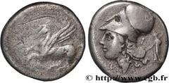 Greek Coins CORINTHIA - CORINTH Type : Statère  Date : c. 375-300 AC.  Mint name / Town : Corinthe, Corinthie  Metal : silver  Diameter : 21  mm Orientation dies : 3  h. Weight : 7,98  g. Rarity : R1 