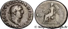 Roman coins VITELLIUS Type : Denier  Date : mai - juillet  Date : 69  Mint name / Town : Rome  Metal : silver  Millesimal fineness : 900  ‰ Diameter : 17,5  mm Orientation dies : 6  h. Weight : 3,19  