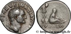 Roman coins VESPASIAN Type : Denier  Date : 69-70  Mint name / Town : Rome  Metal : silver  Millesimal fineness : 900  ‰ Diameter : 17,5  mm Orientation dies : 6  h. Weight : 3,45  g. Rarity : R2  Obv