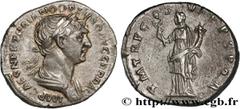 Roman coins TRAJANUS Type : Denier  Date : 20 févr  Date : 116  Mint name / Town : Rome  Metal : silver  Millesimal fineness : 900  ‰ Diameter : 17,5  mm Orientation dies : 7  h. Weight : 3,31  g. Off